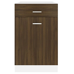 Acheter vidaXL Armoire de plancher à tiroir Chêne marron 50x46x81,5 cm