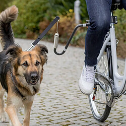 TRIXIE Ensemble laisse de vélo pour chien Forme en U Noir