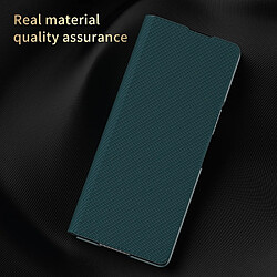 Coque en TPU + PU texture en fibre de carbone et kevlar marron pour votre Samsung Galaxy Z Fold2 5G