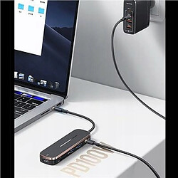 GUPBOO Adaptateur USAMS HUB 2xUSB + USB-C + HDMI + Micro SD+,JL1872 pas cher