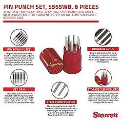 Acheter Starrett S565PC Jeu de 8 embouts dans boitier Comprend pieces 565A / B/C/D/E/F/G/H