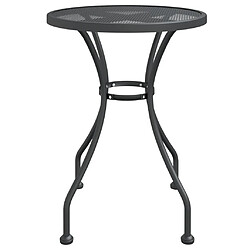 Maison Chic Mobilier à dîner 5 pcs de jardin - Ensemble table et chaises d'extérieur - Salon/Mobilier de jardin classique Maille Métal Anthracite -MN24382 pas cher