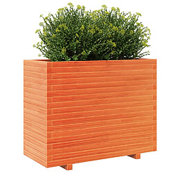 Avis vidaXL Jardinière cire marron 90x40x72,5 cm bois de pin massif