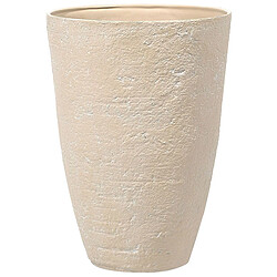 Beliani Pot de fleurs beige 51 x 51 x 71 cm CAMIA