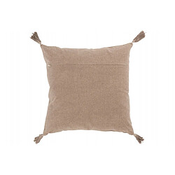 Dansmamaison Coussin Floches Coton Velours Marron