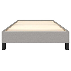 Acheter vidaXL Cadre de lit sans matelas gris clair 90x200 cm tissu