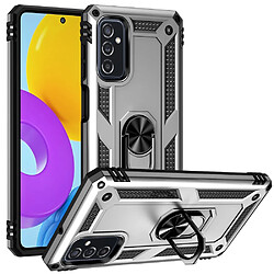 Coque en TPU anti-rayures avec béquille argent pour votre Samsung Galaxy M52 5G