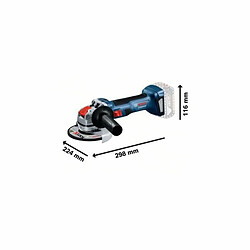 Acheter Meuleuse d'angle BOSCH GWX 18V-7 Professional 700 W 18 V (1 Unités)