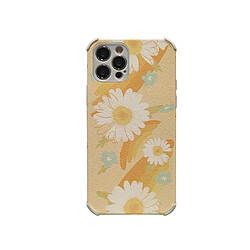 C23 Couverture arrière de la couverture mobile Shell Soft Shell Dessin animé Daisy Motif anti-automne et couverture de protection antidérapante pour étui iPhone 12mini