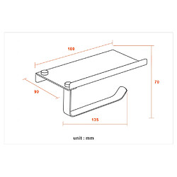 Avis Universal Porte-papier toilette polyvalent Porte-papier inox pour salle de bains Livraison gratuite | Porte-papiers inox | Porte-rouleaux de papier toilette (argent)