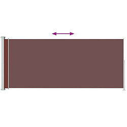 Avis Maison Chic Auvent latéral rétractable de balcon | Store extérieur | Auvent solaire de patio 180x500 cm Marron -GKD16456