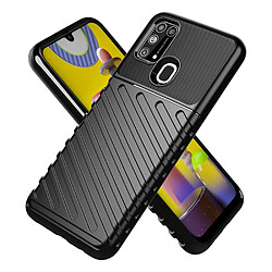 Coque en TPU texture sergé souple noir pour votre Samsung Galaxy M31