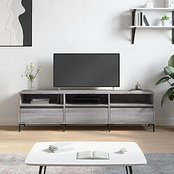 Maison Chic Meuble TV scandinave gris - Banc TV pour salon Sonoma 150x30x44,5 cm bois d'ingénierie -MN65111