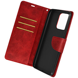 Avizar Étui pour Nokia G22 Portefeuille Support Vidéo Série Bara Soft Leather Rouge