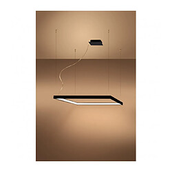 Avis Luminaire Center Plafonnier LED intégré Nelya Integrated Aluminium Noir 1 ampoule 150cm