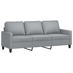 Acheter Maison Chic Ensemble de canapés 3 pcs avec coussins, Canapé droit Sofa pour Salon Gris clair Tissu -GKD323010