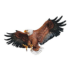 Design Toscano Sculpture murale de l'aigle américain Fierté de la liberté DB43006 Multicolore 21,5 x 78,5 x 30,5 cm