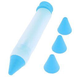 Stylo à gâteaux en silicone pour biscuits au chocolat et à glaçage pour tuyauterie Décor bleu pas cher