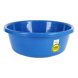 Totalcadeau Bassine en plastique ronde bleue Mesure - 24 cm - 3 L pas cher