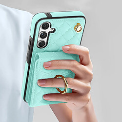 Acheter Avizar Coque Cordon pour Samsung Galaxy A54 5G Dos Portefeuille Bague Turquoise