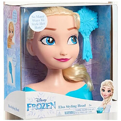 DISNEY FROZEN - Tete a coiffer Princesse Elsa - La Reine des Neiges II - Avec Brosse - 20 cm - Petit modele