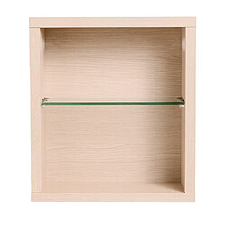 Avis Cube de rangement modulaire étagère caisson murale bois 45 x 40 x 18 cm chêne CEDAM