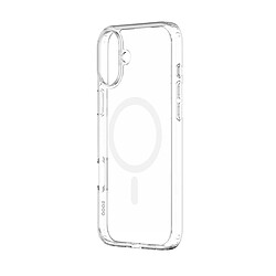 QDOS Coque pour iPhone 16 Plus Hybrid Drop Snap Bi-matière Renforcée MagSafe Transparent