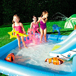 Avis Piscine Gonflable pour Enfants Bestway Aquarium 239x206x86 cm Avec Toboggan