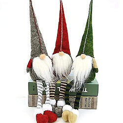 Universal 3pcs Gnome suédois, jouet en peluche Chirstmas, décoration de style scandinave