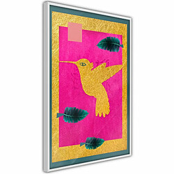 Paris Prix Affiche Murale Encadrée Native American Hummingbird 20 x 30 cm Blanc