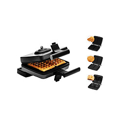 Croque-gaufre gaufrette 3 plaques 1200w noir - FRI022824512BLP - FRIFRI