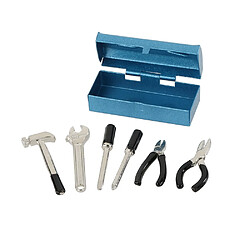 Kit D'outils De Réparation De Chenilles RC Dans Boîtier Pour Axial SCX10 RC4WD D90 D110 TF2 Bleu