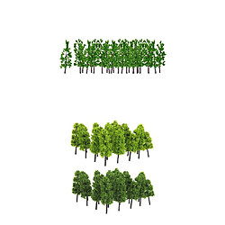 30x Modèles D'arbres Modèle de Paysage En Plastique Mise En Page Artificielle Forêt Tropicale Diorama, Modèle de Construction D'arbres de Gâteau, Modè