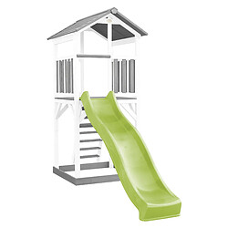 Avis AXI Beach Tower Aire de Jeux avec Toboggan en VERT Clair & Bac à Sable | Grande Maison Enfant extérieur en Gris & BLANC | Cabane de Jeu en Bois FSC