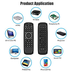 Avis Universal G7V PRO rétroéclairage clavier russe gyroscope 2.4G sans fil air souris Google Voice Remote G7 V PRO pour H96 Max Android TV Box PC | Télécommande