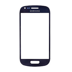 Vitre écran de façade bleue + adhésif pour Samsung Galaxy S3 mini I8190