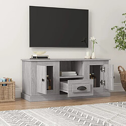 Avis Maison Chic Meuble TV scandinave gris - Banc TV pour salon Sonoma 100x35,5x45 cm bois d'ingénierie -MN71799