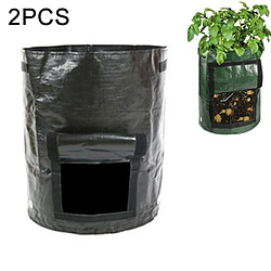 Wewoo 2 PCS 7 Gallons Plantation De Pommes De Terre PE Sacs En Tissu Culture Jardin Pots De De Légumes Cultiver Des Ferme Fournitures De