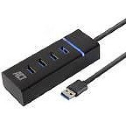 Act Music ACT AC6300 Schnittstellen-Hub USB 3.2 Gen 1 (3.1 Gen 1) Type-A 5000 Mbit/s Schwarz (AC6300)