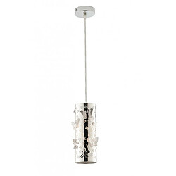 Fan Europe Suspension design Butterfly 1 ampoule Acier Chrome