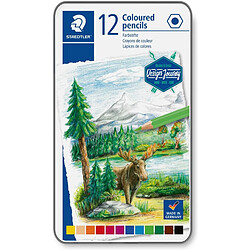 STAEDTLER Crayon couleur Design Journey, étui métal de 12 ()