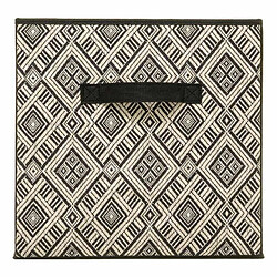 Boîte de Rangement Basic 31x31cm Noir & Blanc