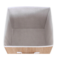 Decoshop26 4x paniers de rangement panier en bambou 32x32x32cm couleur naturelle 04_0001348