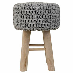 Avis Tabouret Alexandra House Living Gris Bambou Pin Éponge Bois MDF 32 x 44 x 32 cm