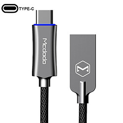 Wewoo Cable USB-C / Type-CMale Vers USB 3.0 Câble double pour charge rapide + déconnexion automatique, pour Galaxy S8 et S8 + / LG G6 / HuP10 P10 Plus / Xiaomi Mi6 Max 2 autres téléphones intelligents, longueur: 1,0 m (gris)