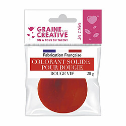 Graines Creatives Colorant solide pour bougie 20 g Rouge