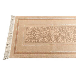 Avis Vidal Tapis de couloir en laine 302x81 brun Darya