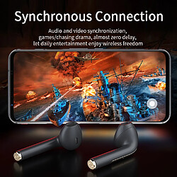 Acheter GUPBOO Casque Bluetooth Essager J18 sans fil avec micro TWS Gamer Headset