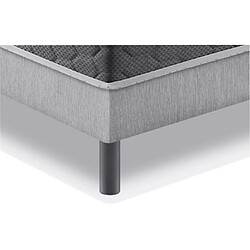 MRG Jeu de pieds Cylindre Cylindre H15cm D5.5cm laqué gris filetage 8mm