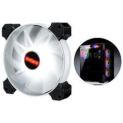 Avis Ventilateur De Refroidissement De Boîtier PC LED RVB 12cm Facile à Installer Lumière Blanche Haute Vitesse